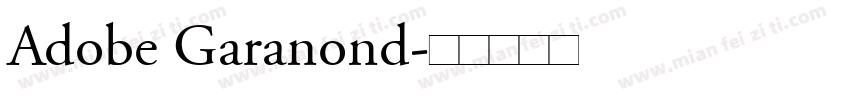 Adobe Garanond字体转换